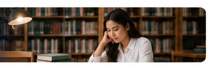 Mahasiswa belajar dari materi digital